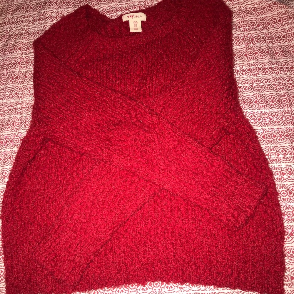 Fuzzy sweater!